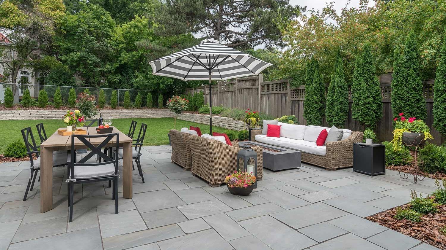 Natural stone patio project