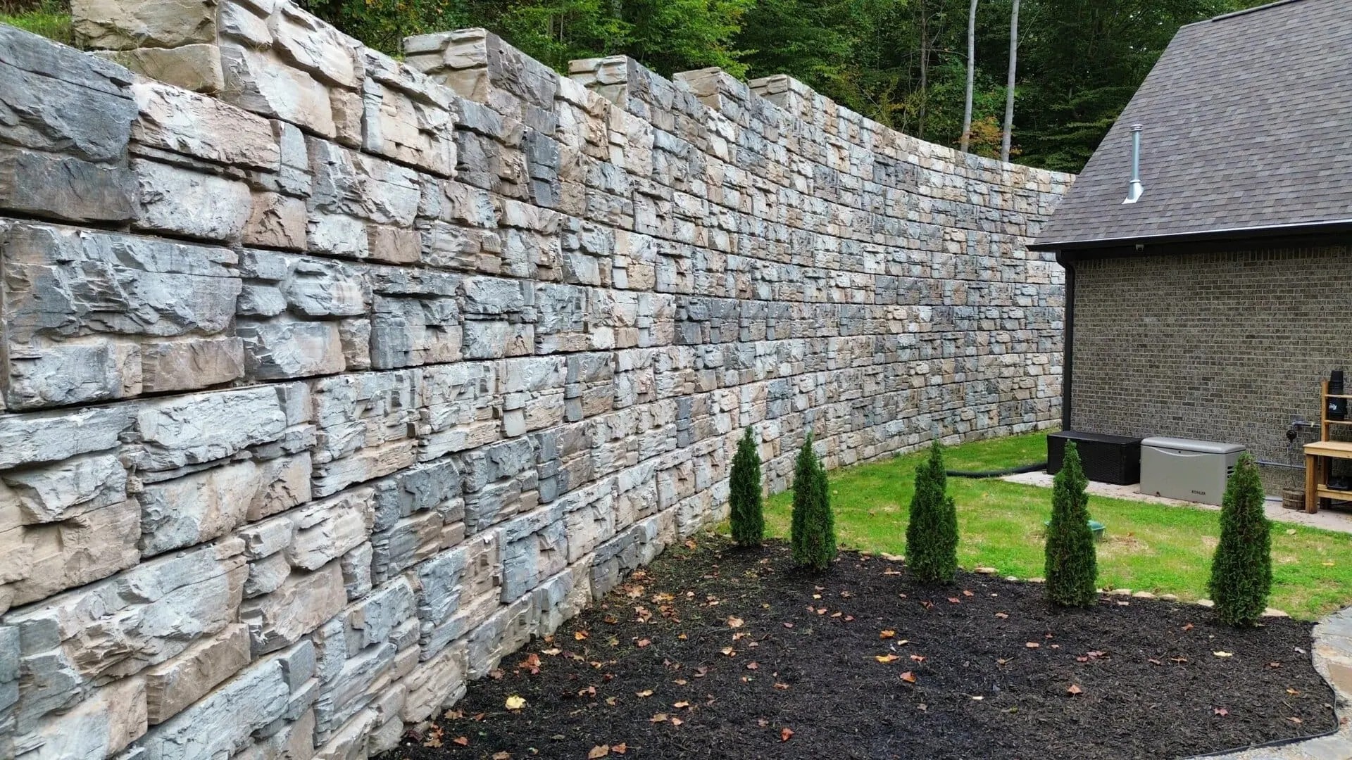 Natural Stone Terrace - Natural Retaining Wall project in Oakdale, MN